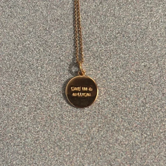 Kate Spade Rose Gold Initial 'M' Pendant Necklace - Picture 2 of 4